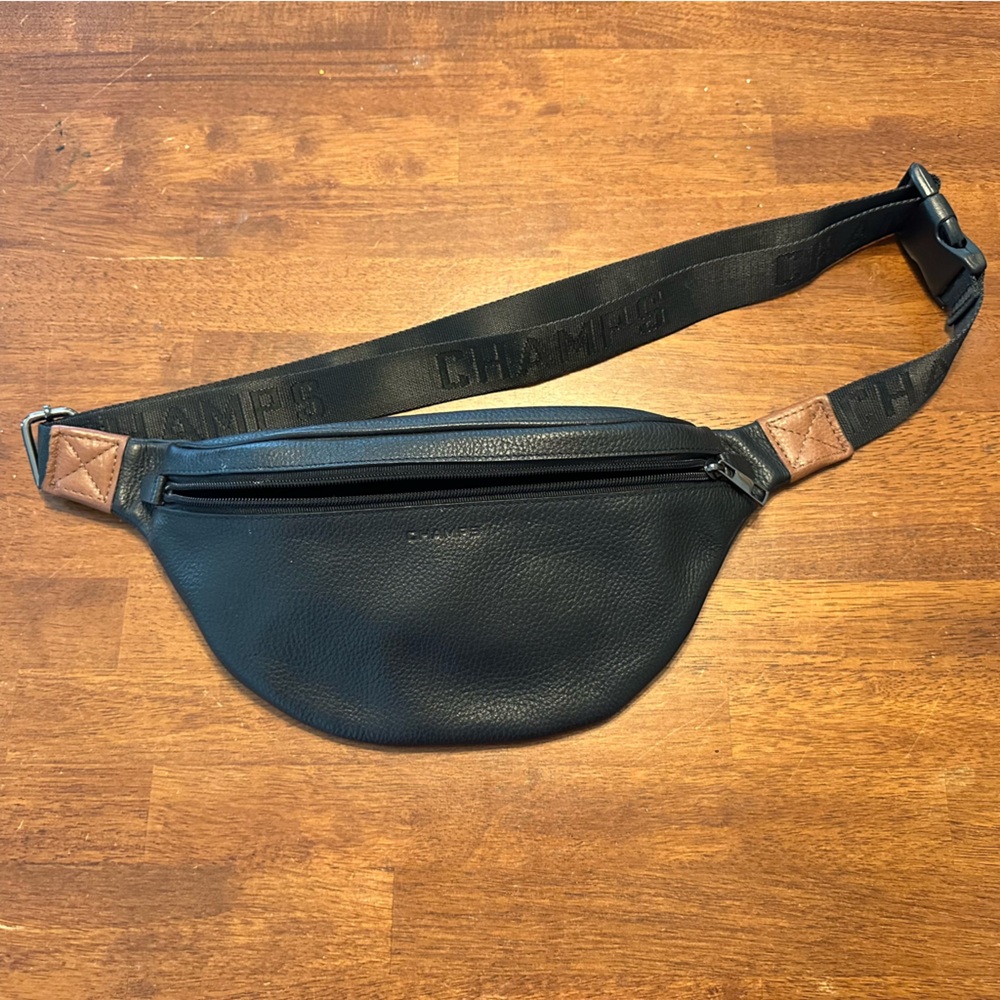 Champs Black and Brown Belt Bag